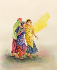 Imtiaz Ali, 15 x 18 Inch, Watercolor On Paper, Figurative Painting, AC-IMA-027